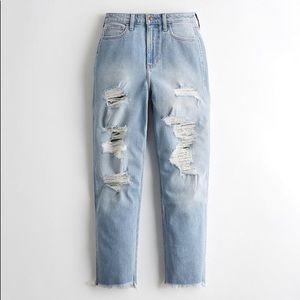 Curvy high waisted mom jeans